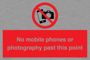 No mobile phones or photography past this point